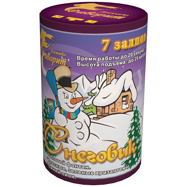 Снеговик(+фонтан) - кондитерская Фиеста в Комсомольск-на-Амуре заказать торт десерт пирожное онлайн